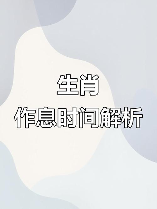 作息规律是什么生肖,作息规律形容什么生肖
