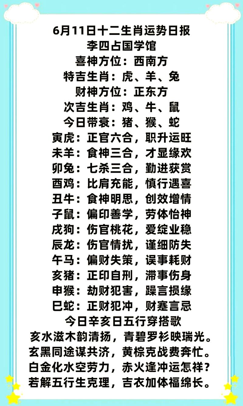 十二生肖运势大全,十二生肖运势大解析