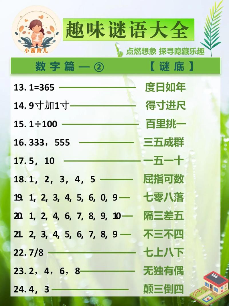 答案是数字的谜语大全及答案,答案是数字的谜语大全及答案是什么,重点诠释解释落实