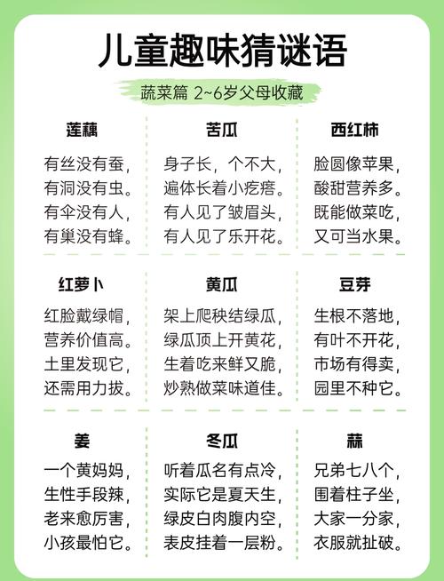 猜谜语9一12岁大全,猜谜语儿童9一12岁大全蔬菜,重点诠释解释落实